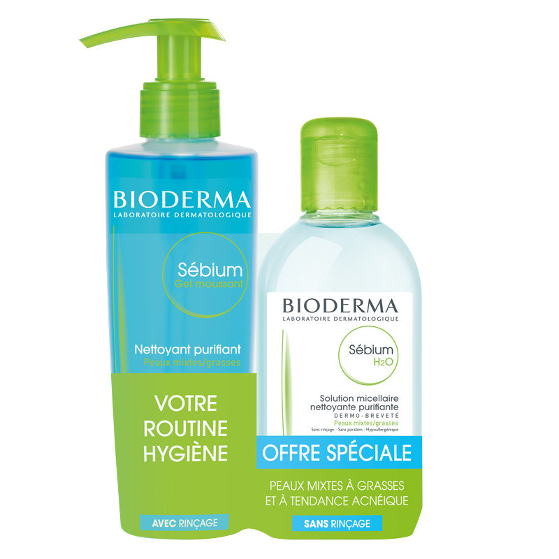 Bioderma sebium to clean acne pimples in teenagers