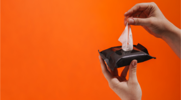 Baby wipes for changing at the pharmacy