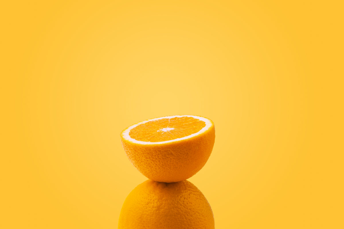 l'image représente une orange, orange douce, essence d'orange douce