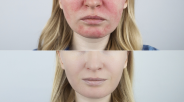 Which vitamins are essential for relieving the symptoms of rosacea?