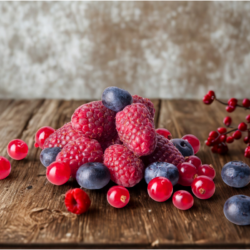 Fruits rouges riches en anthocyanosides : framboises, myrtilles et groseilles